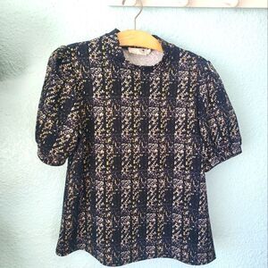 Anthropologie Everleigh mock neck blouse